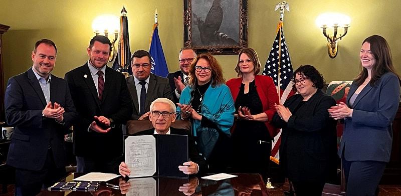 Governor Evers Signing Bill